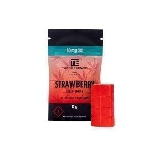 twisted extracts strawberry jelly bomb cbd
