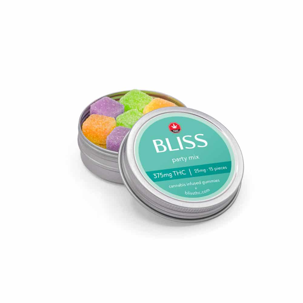 Bliss Gummies Party Mix 375mg THC - Supherbs - Canada Weed Delivery