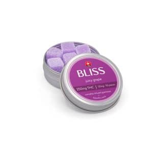Bliss Gummies Juicy Grape 250mg THC