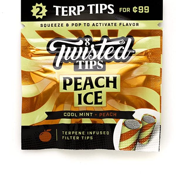 Twisted Tips Peach Ice