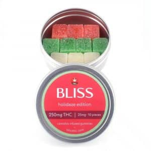 Bliss Holidaze Gummies – 250mg of THC