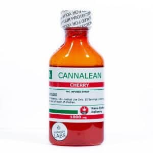 CANNALEAN – 1000mg Cherry THC Infused Syrup