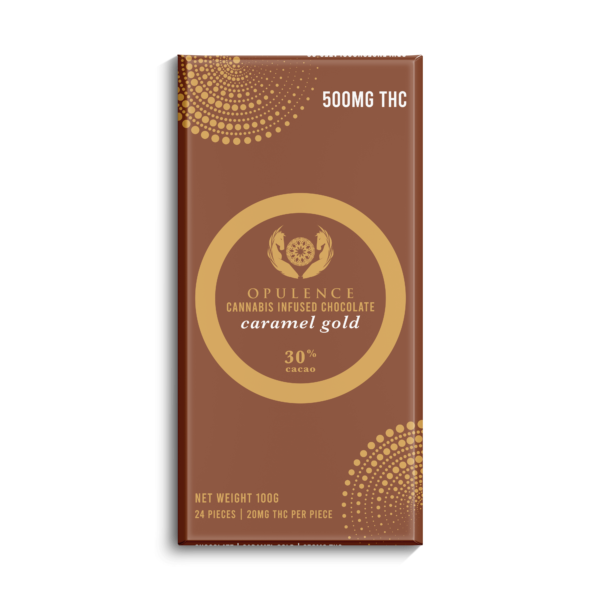 Opulence Caramel Gold THC Bar - 500mg