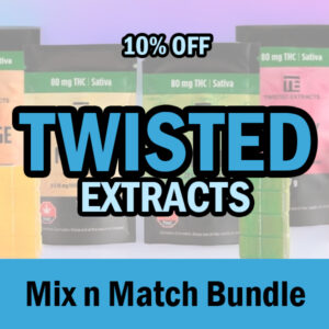Twisted Extracts Bundle – Gummy THC/CBD Variety Pack Mix + Match