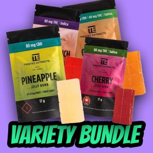 Twisted Extracts Bundle – Gummy THC/CBD Variety Pack Mix + Match